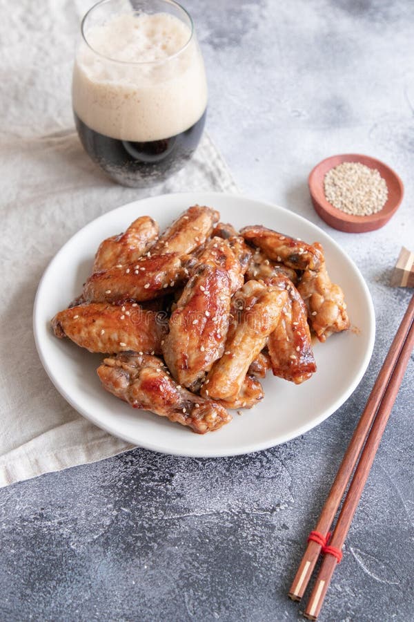 Roasted chicken wings stock photo. Image of lunch, tasty 143681772