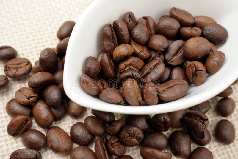 Roasted coffee beans stock image. Image of caffeine, healthy 26277673