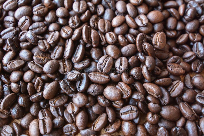 Roasted coffee beans stock photo. Image of freshness 48287612