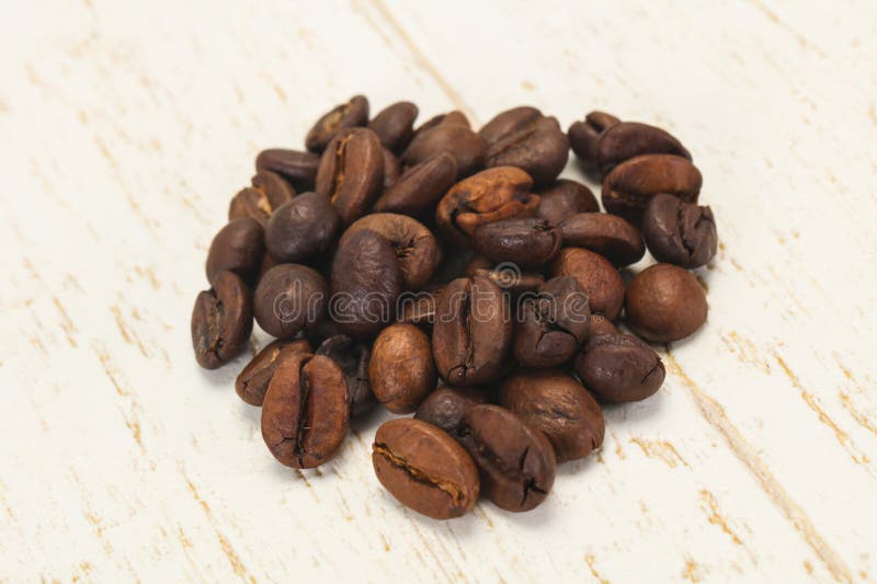 Roasted Coffee Beans for Cooking Stock Photo Image of dark, white