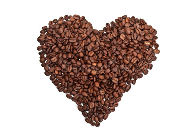 Roasted coffee heart