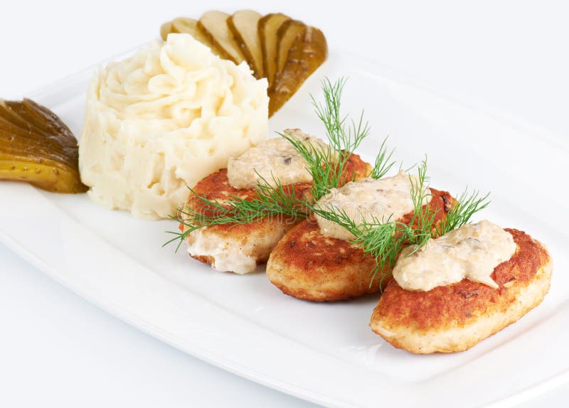 Roasted cutlets of chicken stock photo. Image of cutlet 22579034