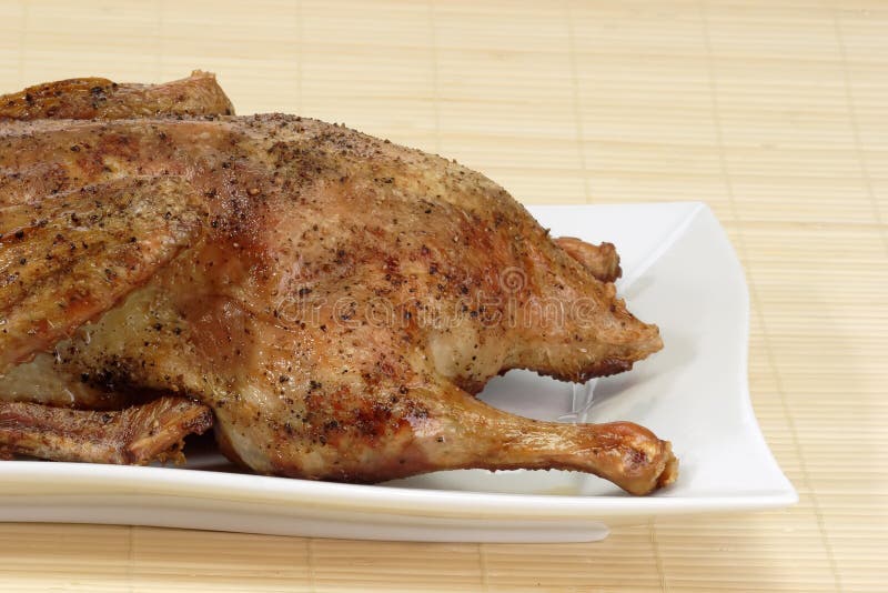 Roasted duck stock photo. Image of fork, roasted, state 7543470