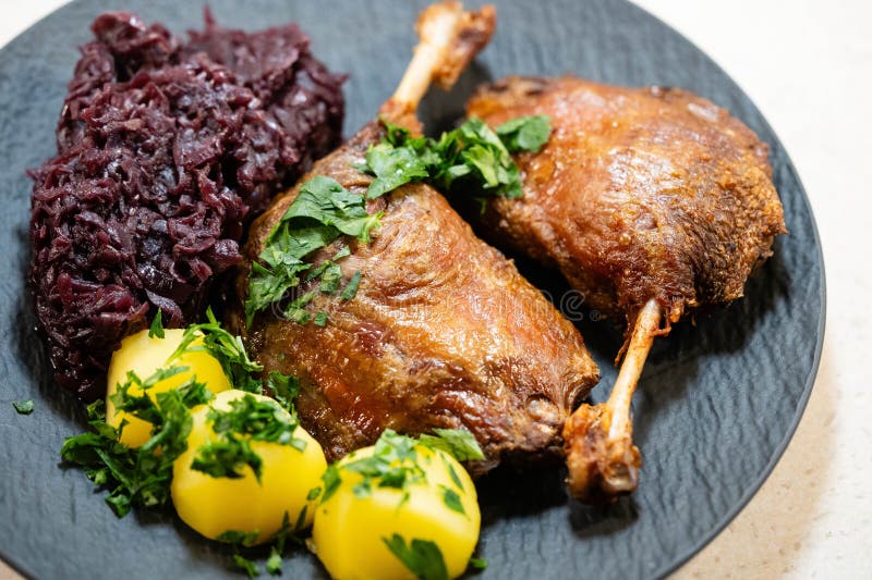 A roasted duck stock image. Image