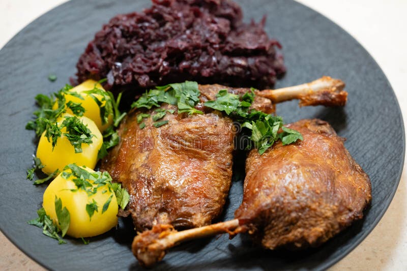 A roasted duck stock image. Image