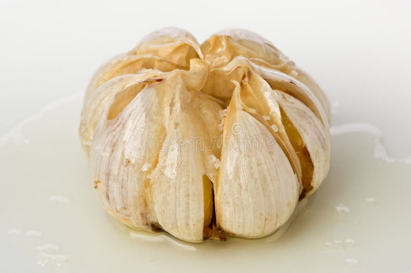 Roasted Garlic Head stock image. Image of roasted, crystals 26892987