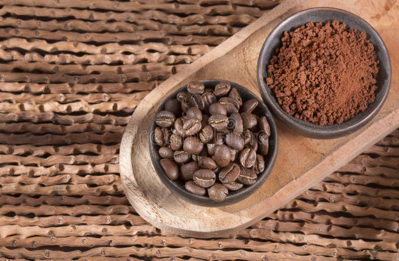 Roasted and ground coffee stock photo. Image of physical 108486822