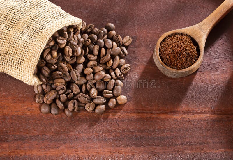 Roasted and Ground Coffee Coffea Stock Photo Image of crushed, dark