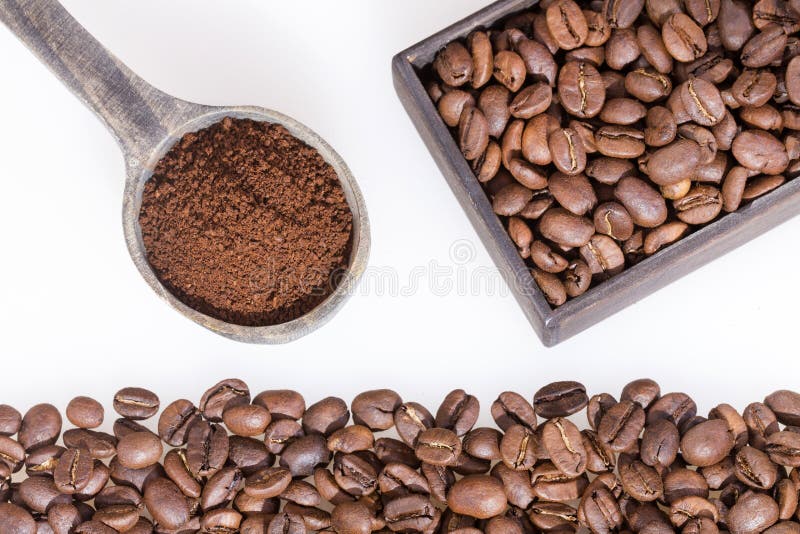 Roasted and Ground Coffee Coffee Stock Image Image of aroma, coffe