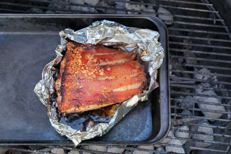 Roasted ham stock photo. Image of meat, cuisine, barbecue 70971608