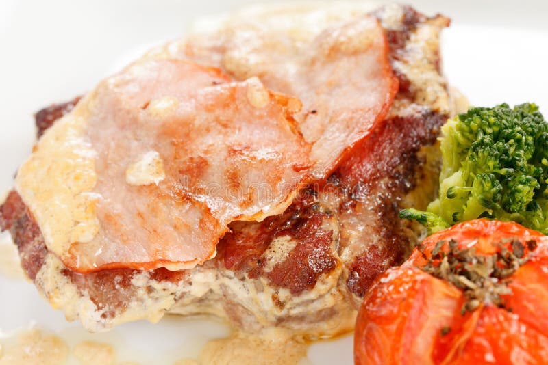 Roasted Meat with Vegetables Stock Photo Image of closeup, delicious