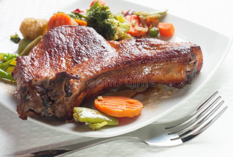 Roasted meat stock photo. Image of roast, pepper, parsley 35928490