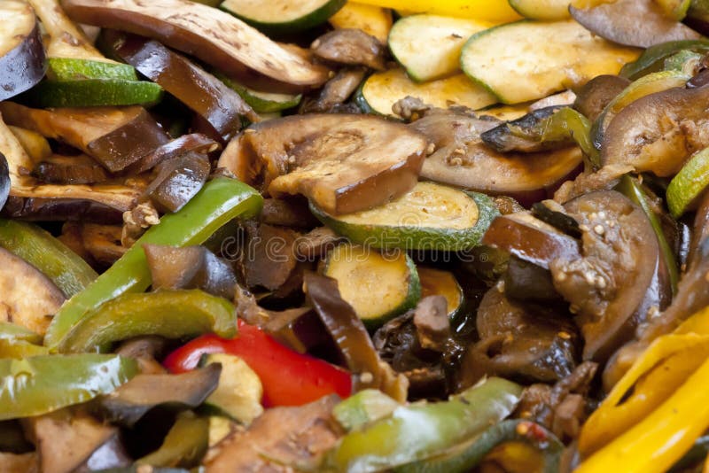 Roasted mixed vegetables stock image. Image of grill 34149705