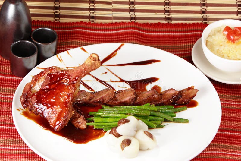 Roasted peking duck stock photography
