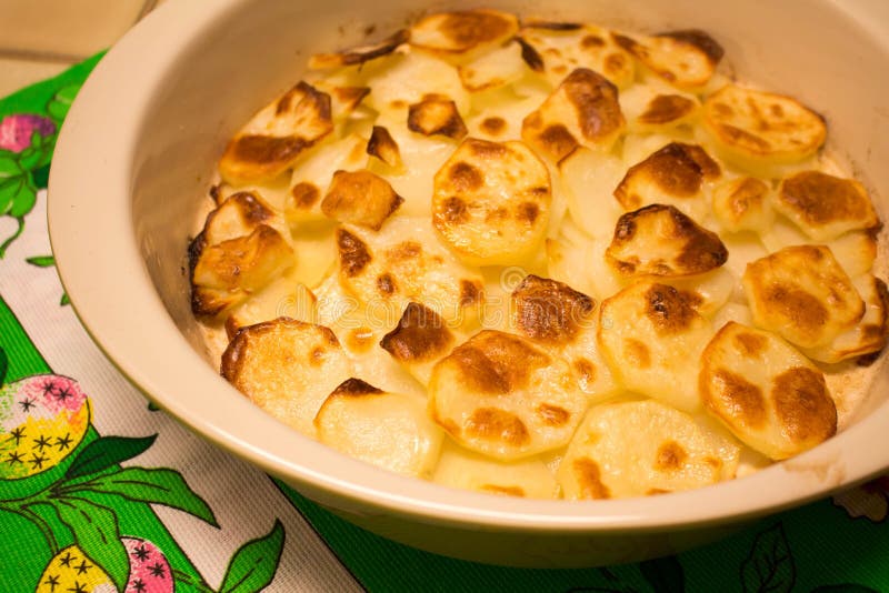 Roasted potatoes stock image. Image of butter, cooked 69674245