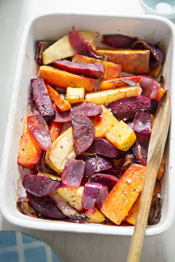 Roasted Root Vegetables stock photo. Image of kumara 22310830