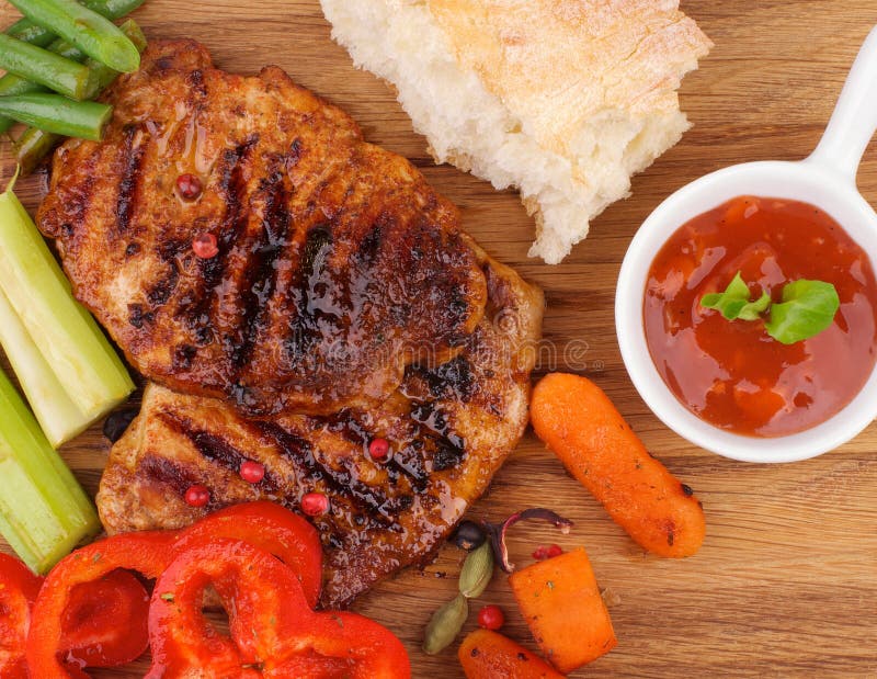 Roasted Steaks and Vegetables