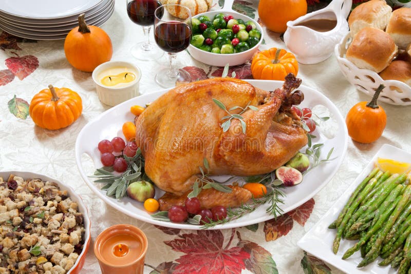 Turkey dinner stock image. Image of grapes, dish, christmas - 11358841