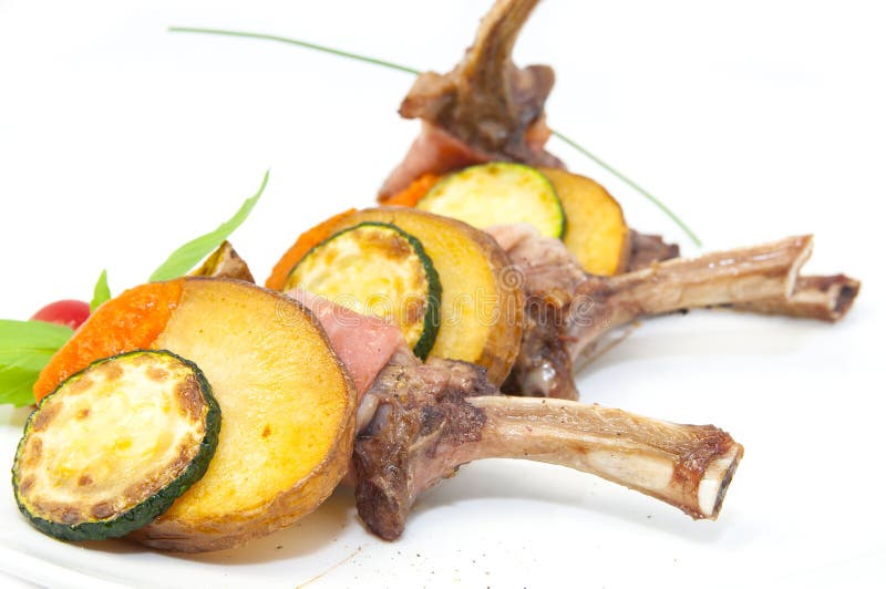 Roasted veal rib stock photo. Image of cooked, french 29309710