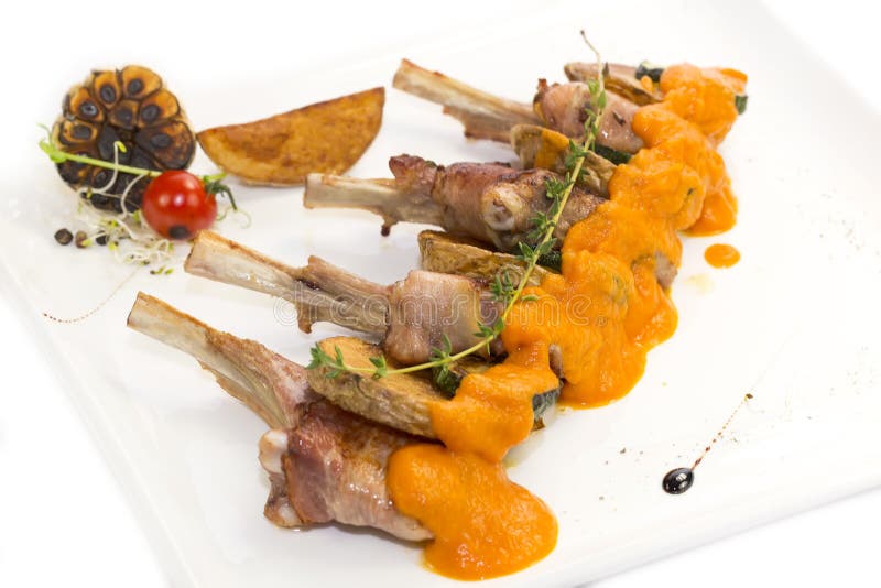 Roasted veal rib stock photo. Image of mediterranean 46792104