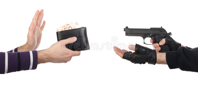 Take gun. Gloves Gangsta. Take Wallet.
