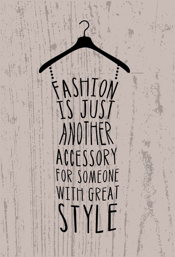 Robe Des Citations Au Sujet De L Elegance Illustration De Vecteur Illustration Du Boutique Affiche