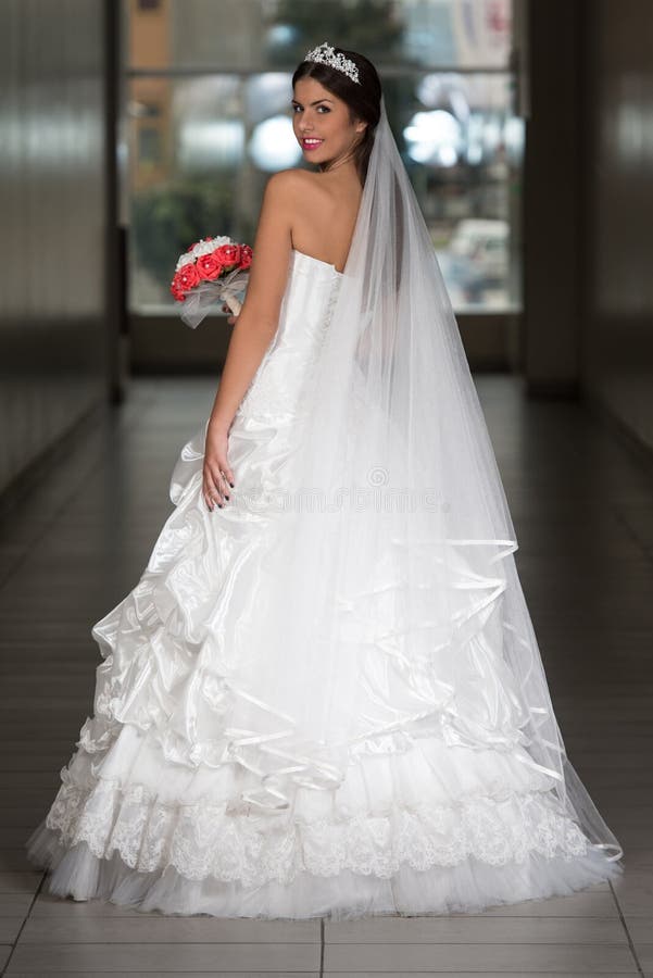 Robe de mariage élégante photo libre de droits Robe de mariage élégante photo libre de droits