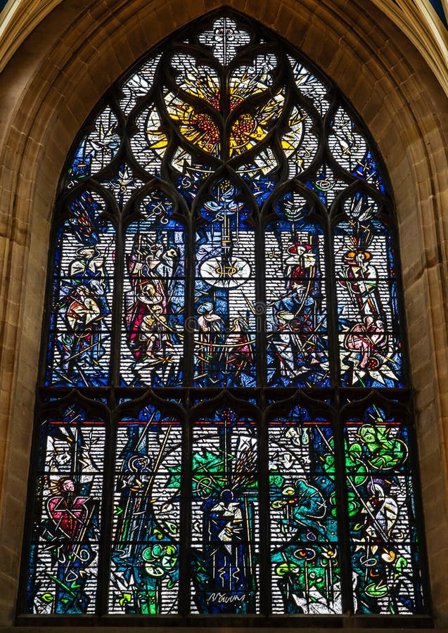 Robert Burns stained glass window inside St Giles cathedral, Edinburgh royalty free stock images Robert Burns stained glass window inside St Giles cathedral, Edinburgh royalty free stock images