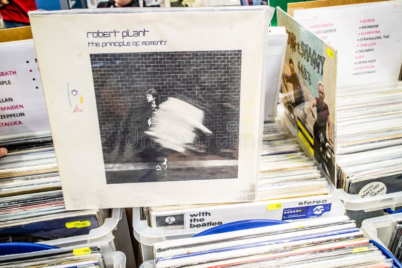 Robert Plant album vinyle en vente, Vinyl, LP, Album, Rock, chanteur anglais, collection Vinyls images libres de droits Robert Plant album vinyle en vente, Vinyl, LP, Album, Rock, chanteur anglais, collection Vinyls images libres de droits
