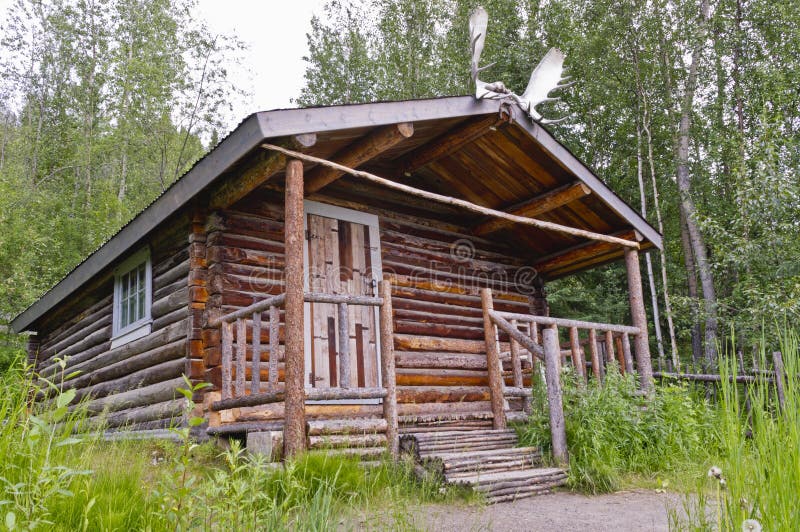 Robert Service`s Cabin in Dawson City Stock Photo Image of cabin