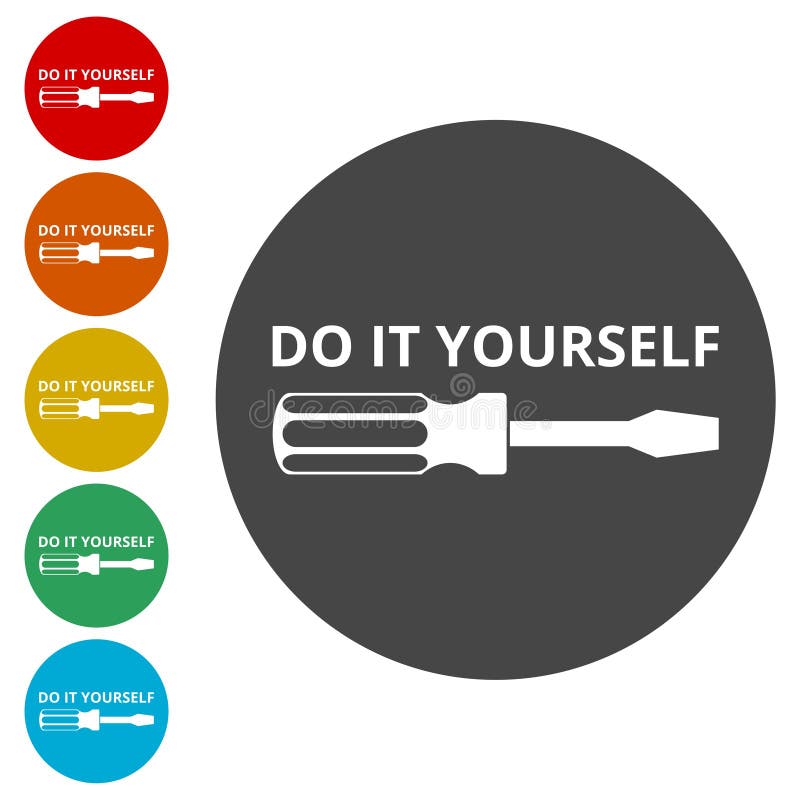 Robi mię yourself ikona, DIY ikona ilustracji Robi mię yourself ikona, DIY ikona ilustracji