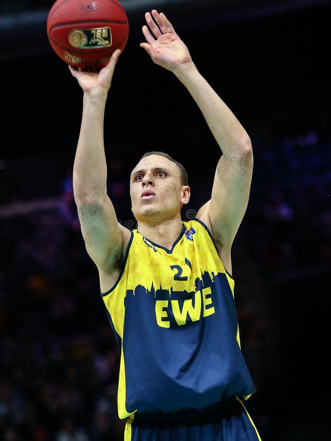 Robin Amaize of EWE Oldenburg Basket in Action Editorial Stock Photo