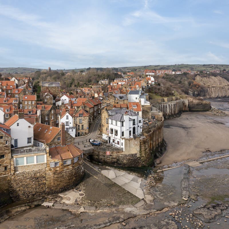 Robin Hoods Bay Elevated View Stock Photo Image of view, scenic