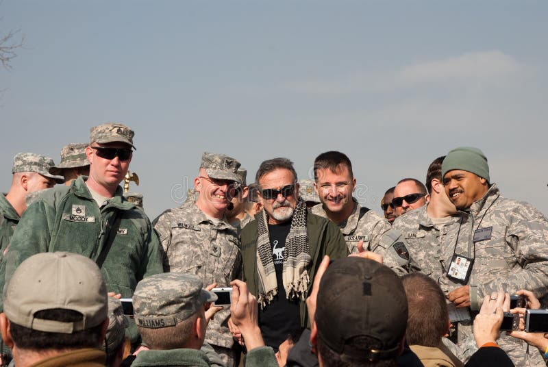 Robin Williams with the Troops Editorial Image Image of afghanistan