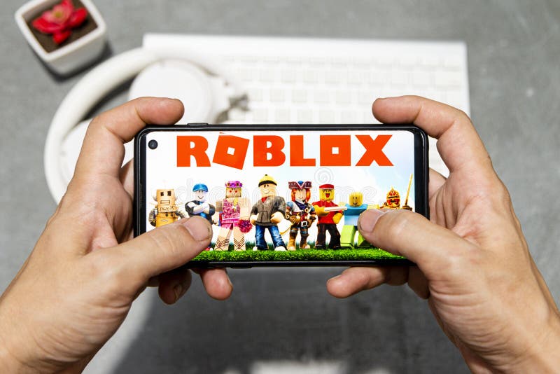 Aplicação roblox. imagem de stock editorial. Imagem de esperto - 201952364