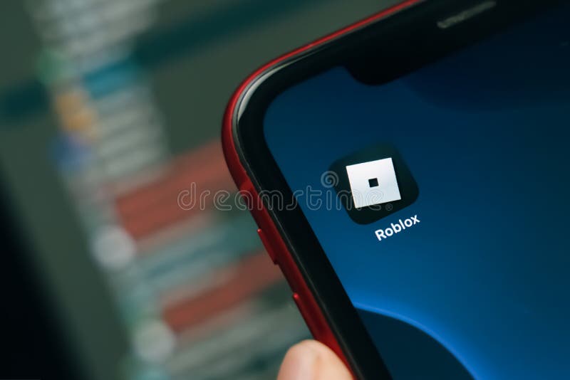 Roblox App Icon. Selective Focus. Editorial Stock Photo - Image of