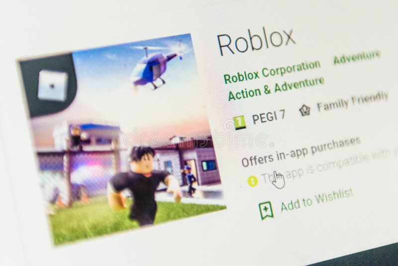 Roblox App Icon Selective Focus Editorial Stock Photo Image Of