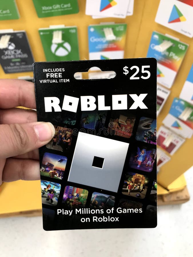 Roblox gift card in 2020 editorial photo. Image of games - 237159756