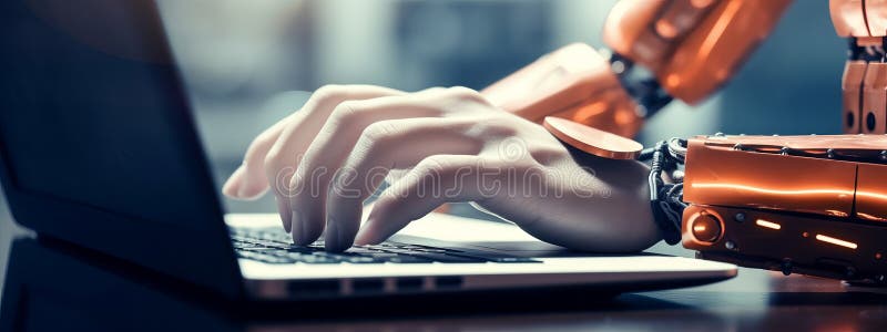 Roborådgivare, robotrobotkoncept, robotfinger generativ ai vektor illustrationer