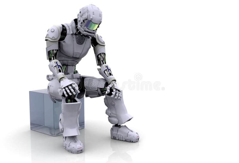 The robot royalty free illustration