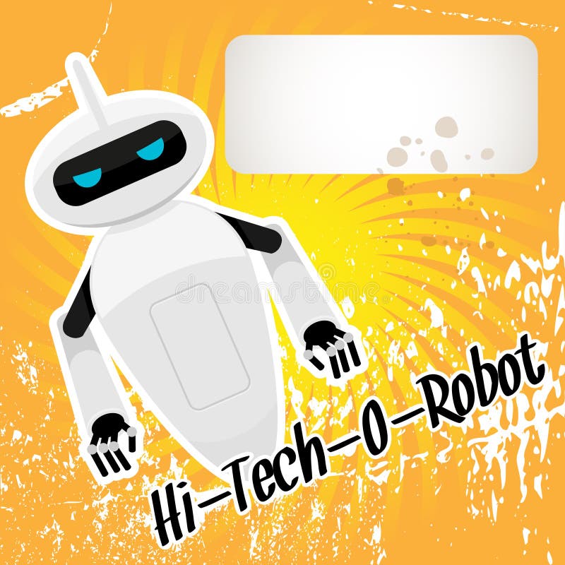 Robot alta tecnologia royalty illustrazione gratis Robot alta tecnologia royalty illustrazione gratis