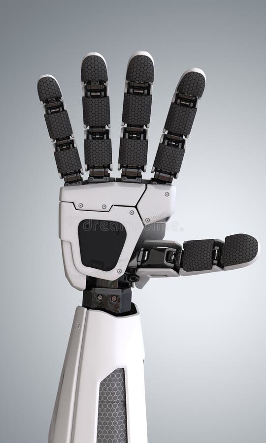 Robot android hand stock illustration