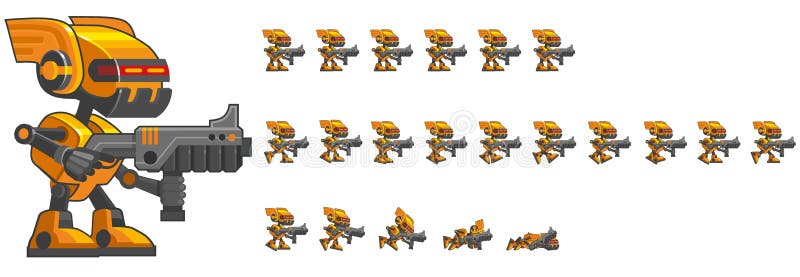 Game Gun Sprites Stock Illustrations – 15 Game Gun Sprites Stock