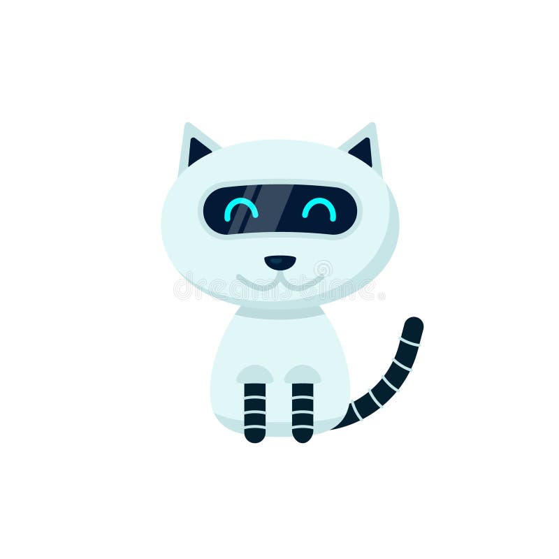 Kawaii cat icon cute animal graphic Royalty Free Vector