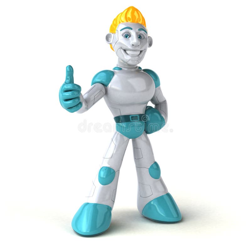 Robot - 3D Illustration royalty free illustration Robot - 3D Illustration royalty free illustration