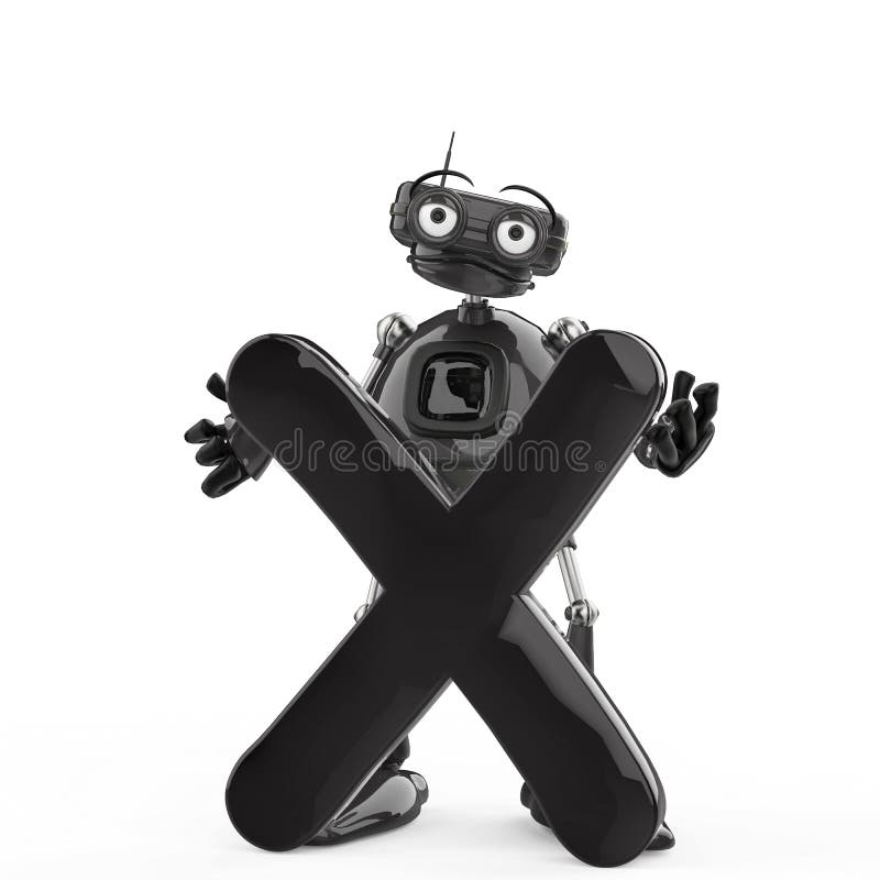 Robot del vintage en un fondo blanco libre illustration
