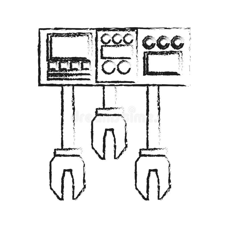 Robot design royalty free illustration