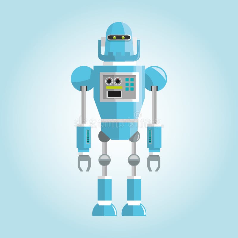 Robot design. Technology concept. humanoid icon vector illustration