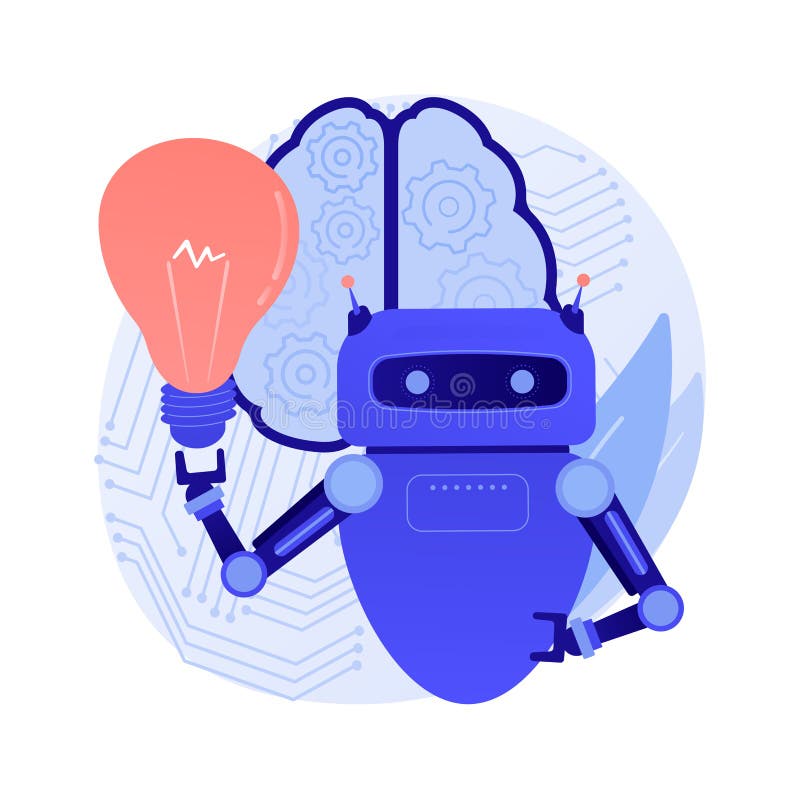 AI technology vector concept metaphor vector illustration
