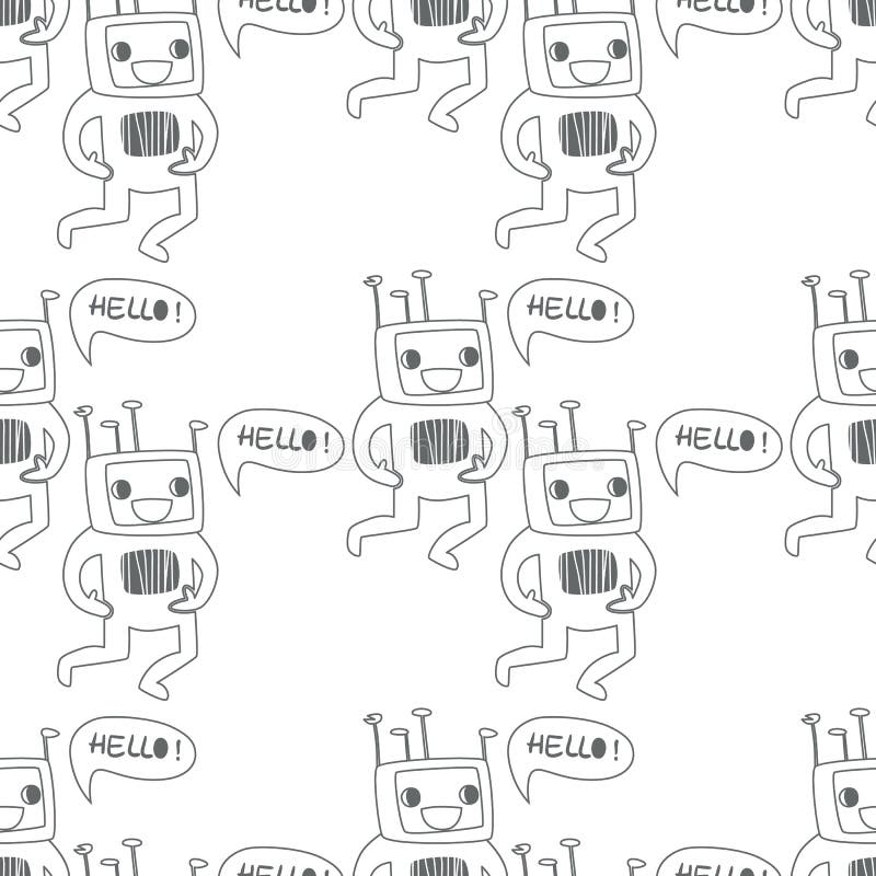 robot Fond sans couture Monstres et phénomènes illustration de vecteur robot Fond sans couture Monstres et phénomènes illustration de vecteur